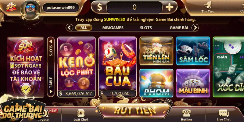 Game đổi thưởng tiến lên tại Sunwin được thiết kế đẹp mắt