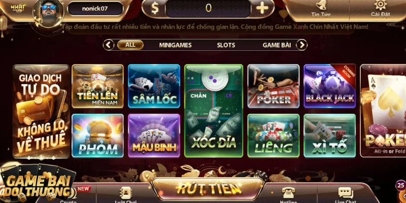 game bai doi thuong Nhatvip