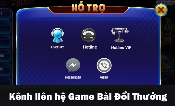 Những kênh liên hệ Game Bài Đổi Thưởng 